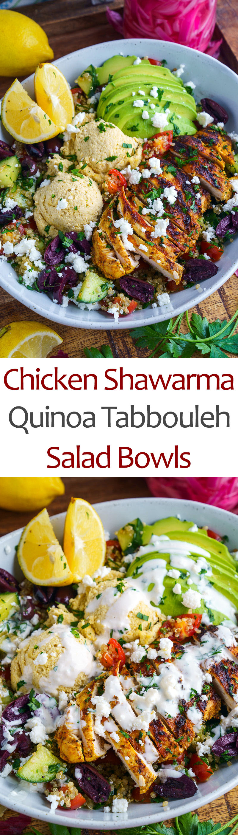 Chicken Shawarma Quinoa Tabbouleh Salad Bowls Chicken Shawarma Quinoa Tabbouleh Salad Bowls