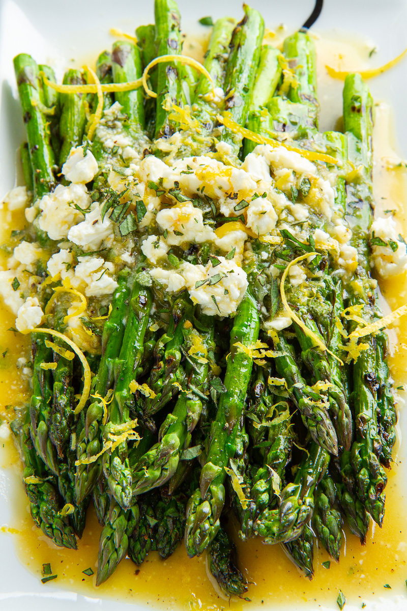 Lemon and Feta Grilled Asparagus Lemon and Feta Grilled Asparagus