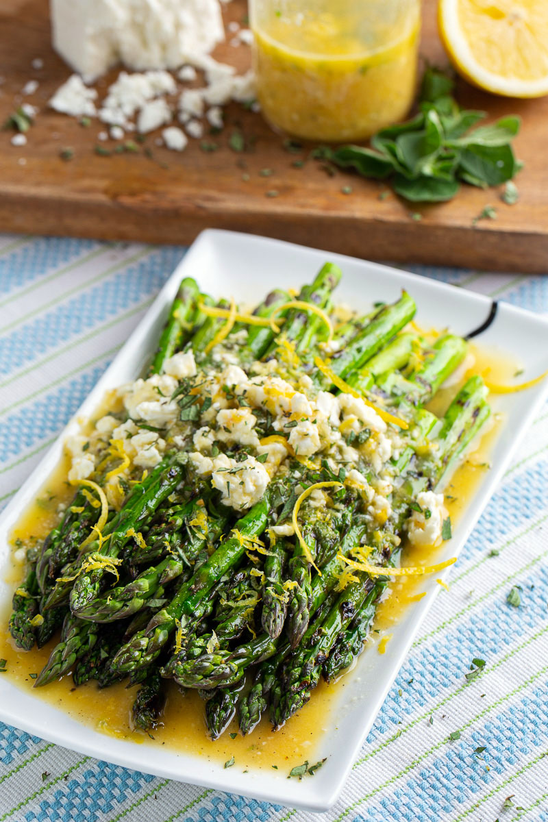 Lemon and Feta Grilled Asparagus Lemon and Feta Grilled Asparagus