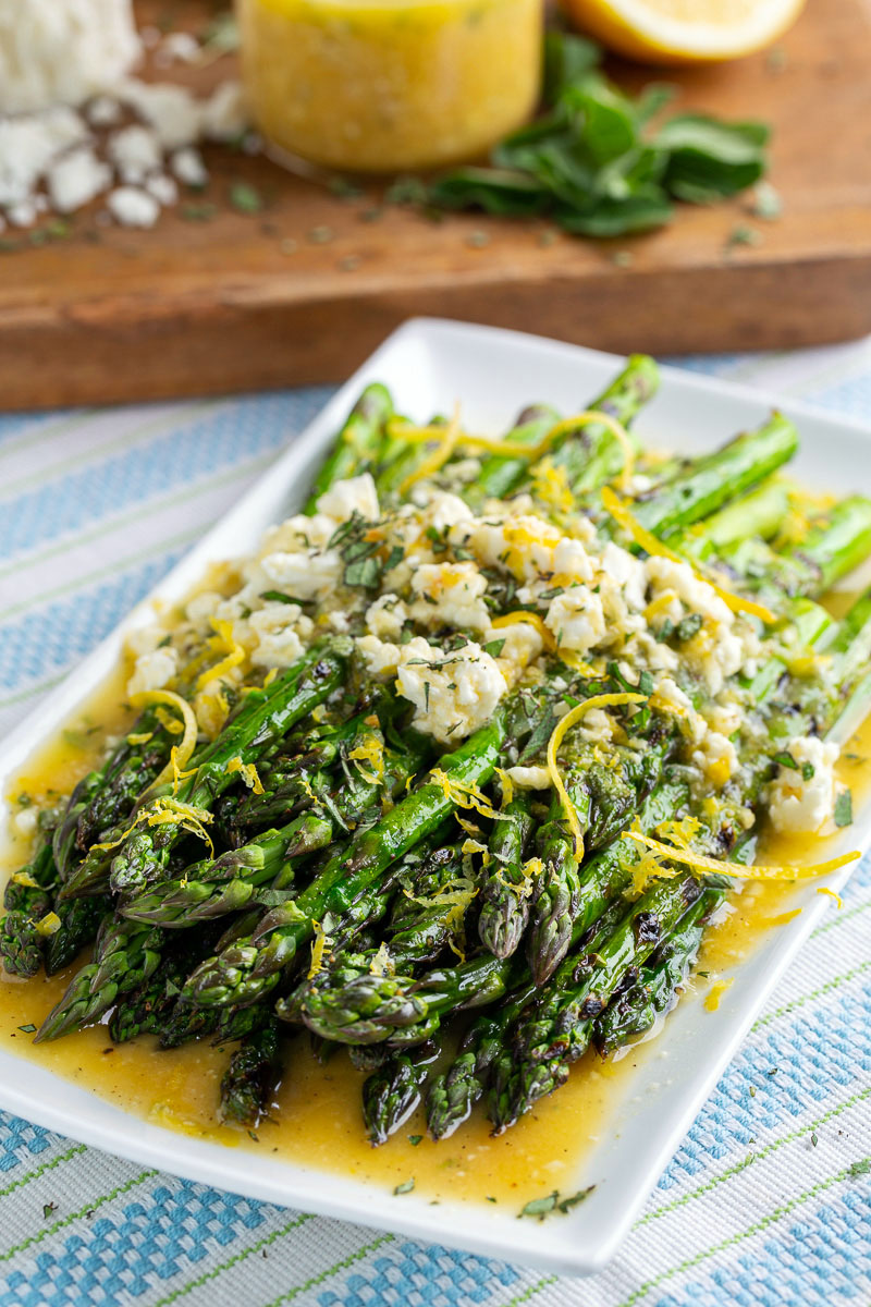 Lemon and Feta Grilled Asparagus