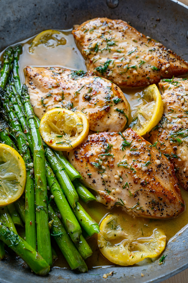 Lemon and Dill Butter Garlic Chicken and Asparagus Lemon and Dill Butter Garlic Chicken and Asparagus