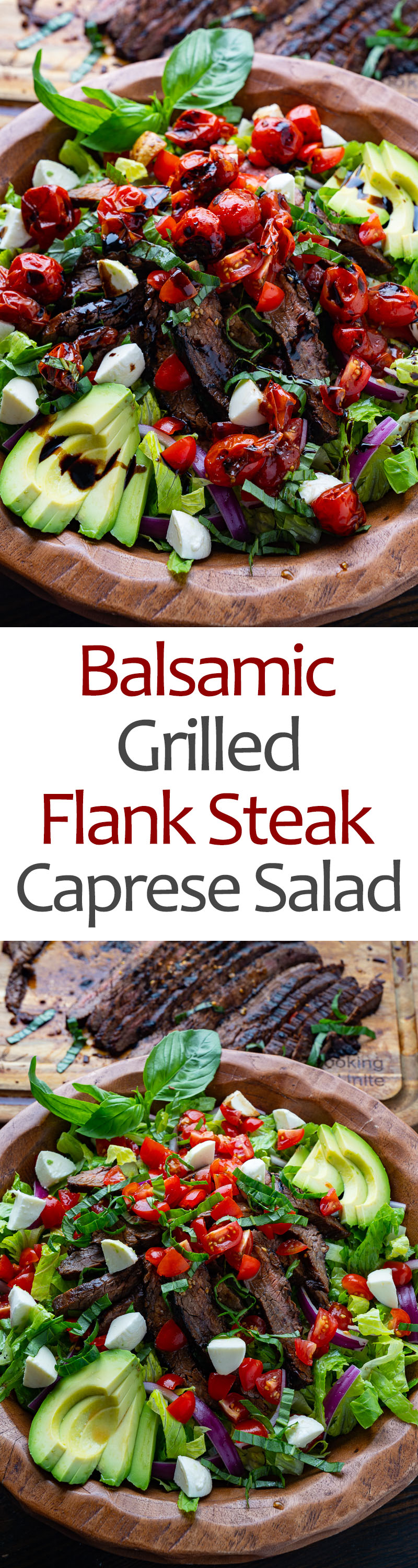Balsamic Grilled Flank Steak Caprese Salad Balsamic Grilled Flank Steak Caprese Salad