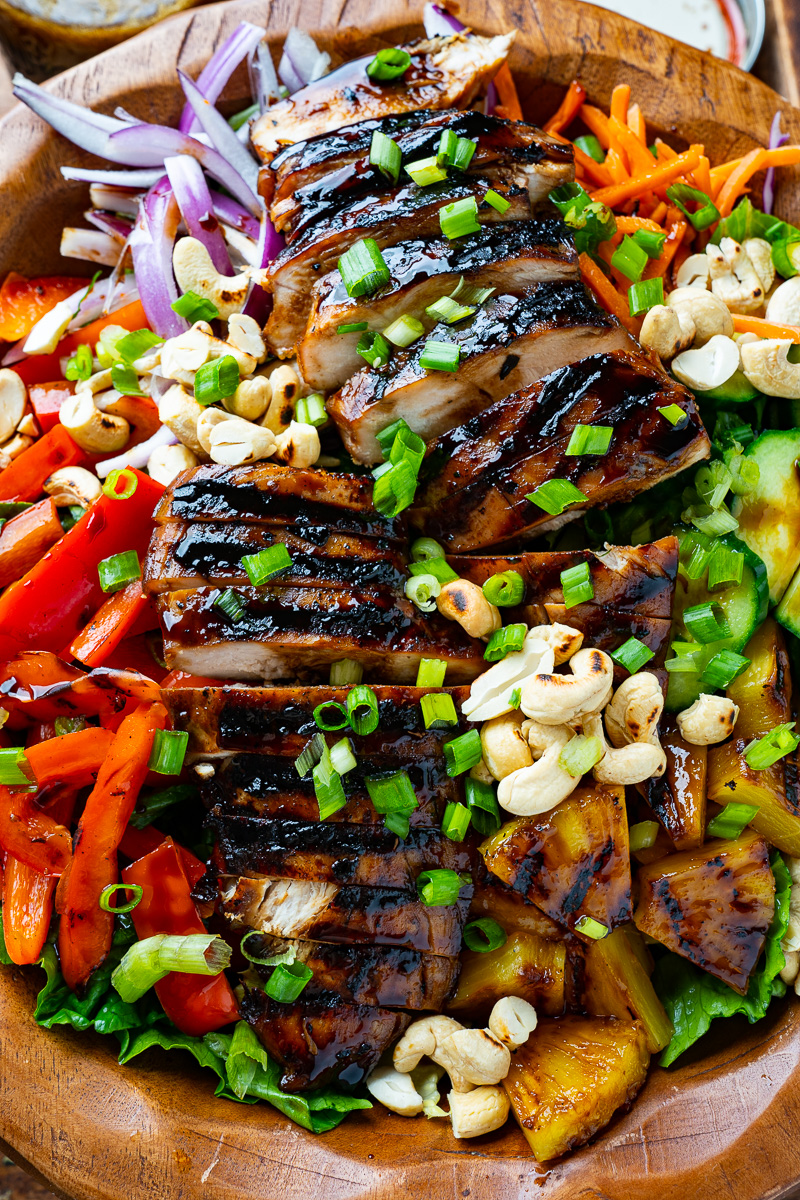 Grilled Chicken Teriyaki and Pineapple Salad Grilled Chicken Teriyaki and Pineapple Salad