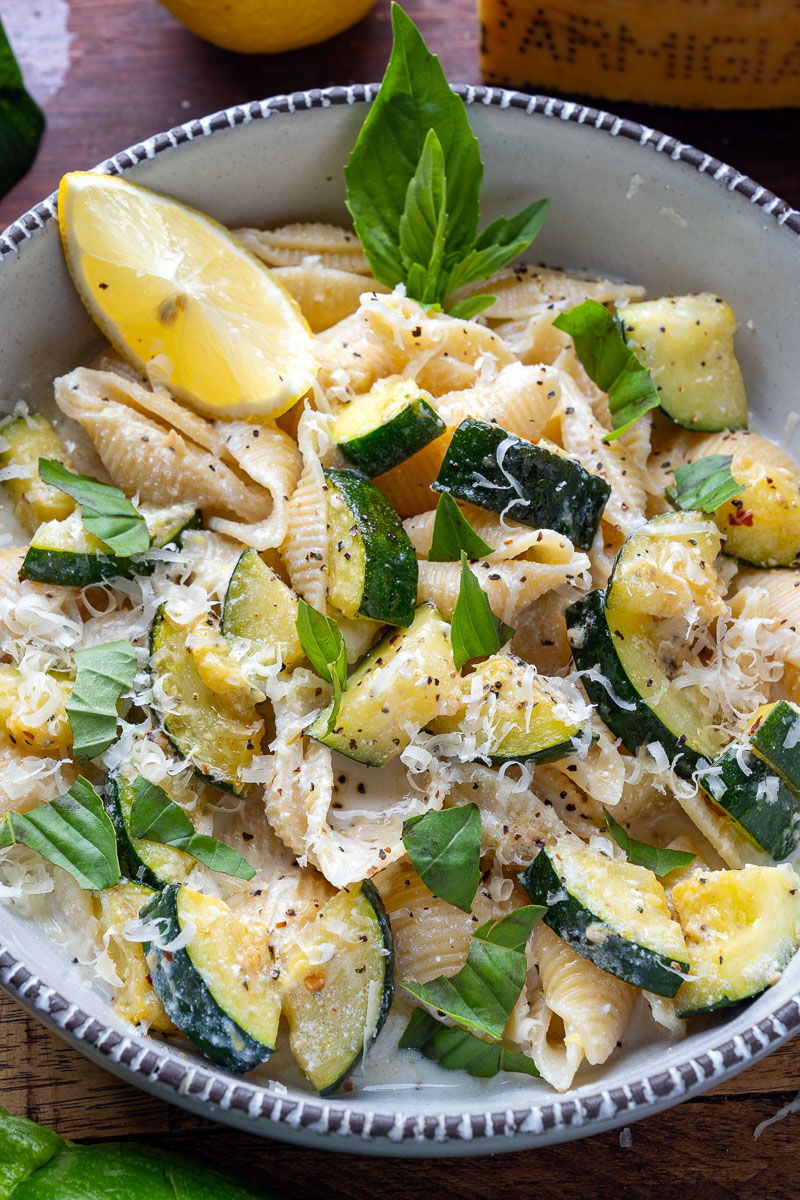 Lemon Ricotta Zucchini Pasta