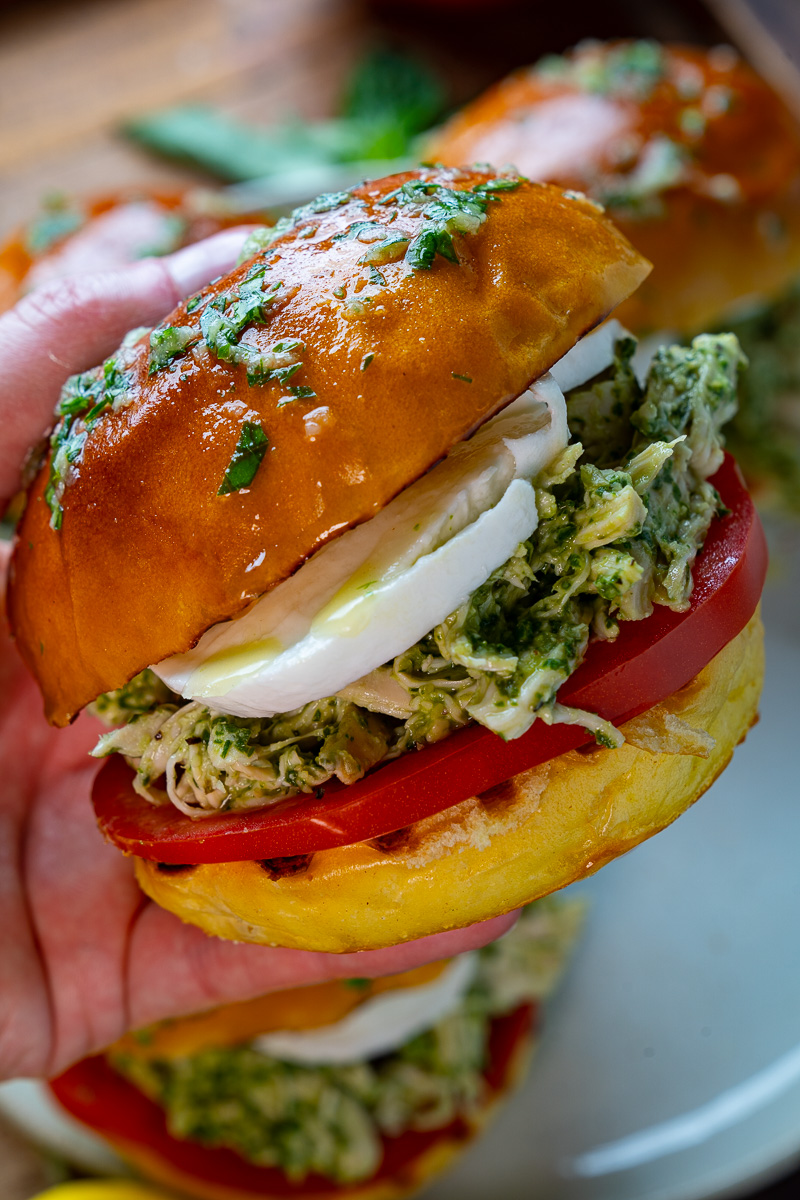 Pesto Chicken Salad Sandwich Pesto Chicken Salad Sandwich