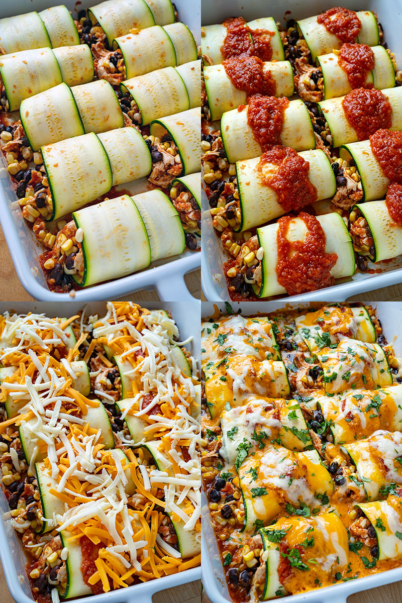 Zucchini Enchilada Roll Ups Zucchini Enchilada Roll Ups