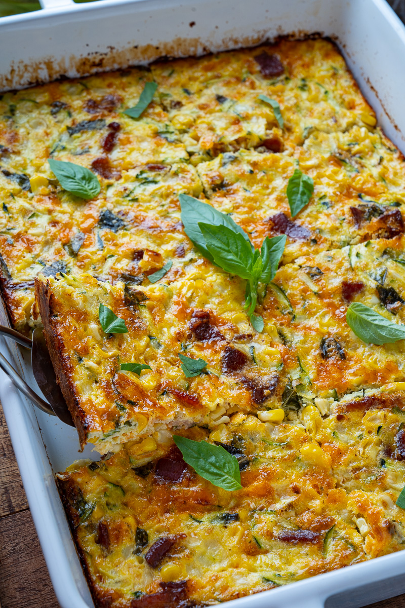 Zucchini and Corn Egg Casserole Zucchini and Corn Egg Casserole