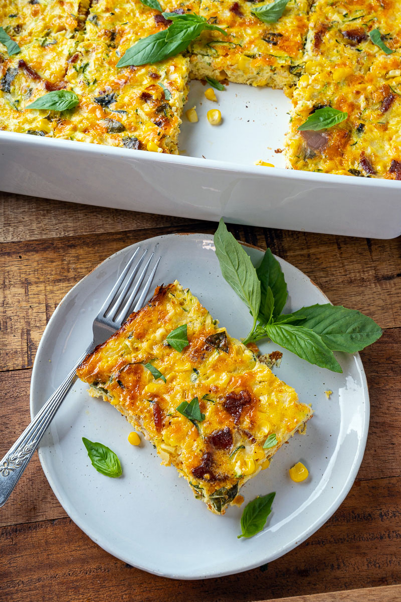 Zucchini and Corn Egg Casserole Zucchini and Corn Egg Casserole