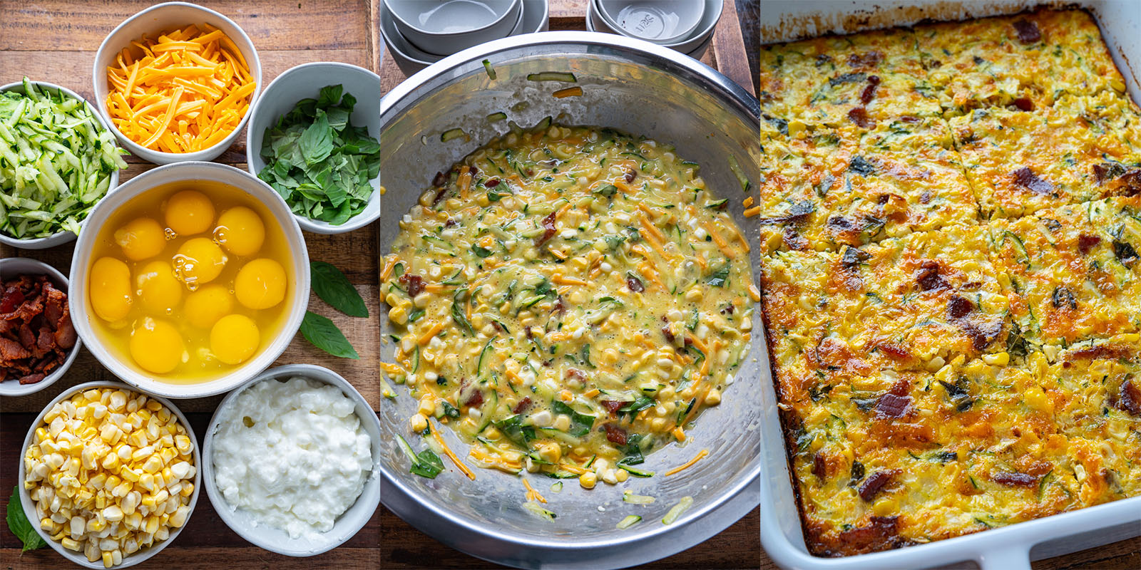 Zucchini and Corn Egg Casserole Zucchini and Corn Egg Casserole