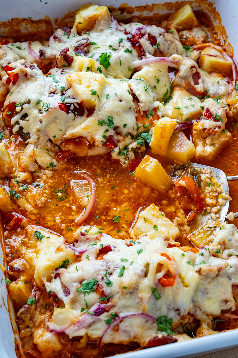 BBQ Chicken Pizza Baked Chicken