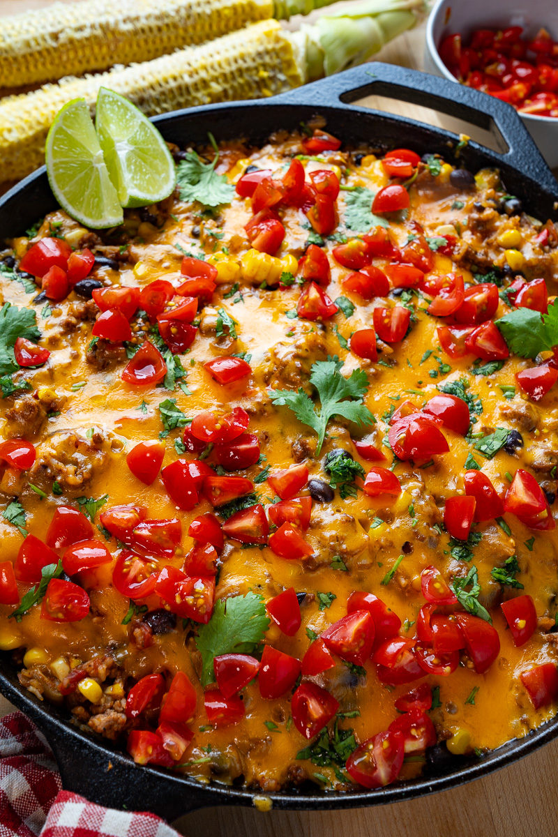 Mexican Beef and Bean Skillet Rice