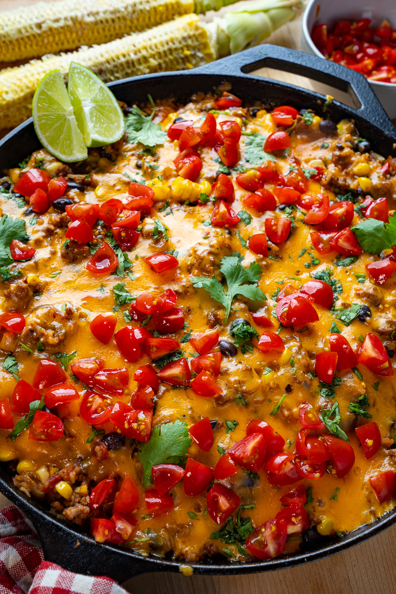 Mexican Beef and Bean Skillet Rice