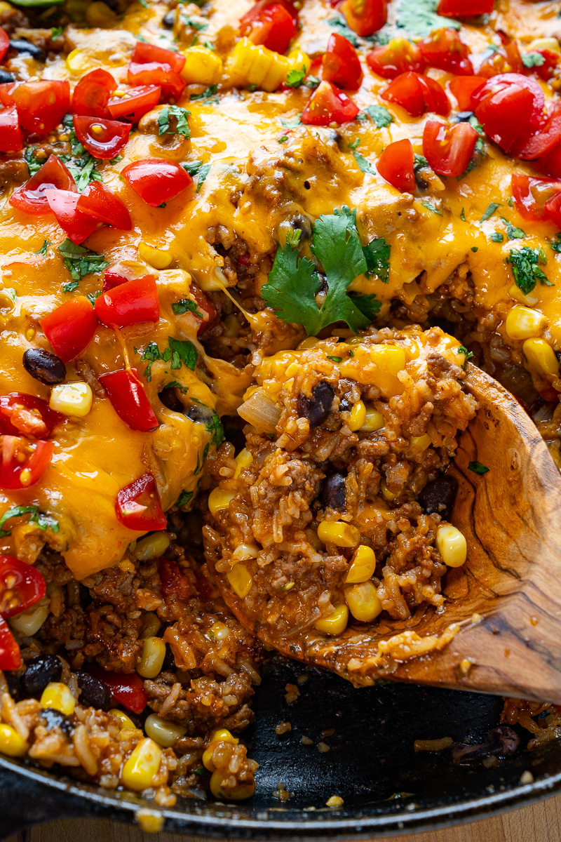 Mexican Beef and Bean Skillet Rice Mexican Beef and Bean Skillet Rice