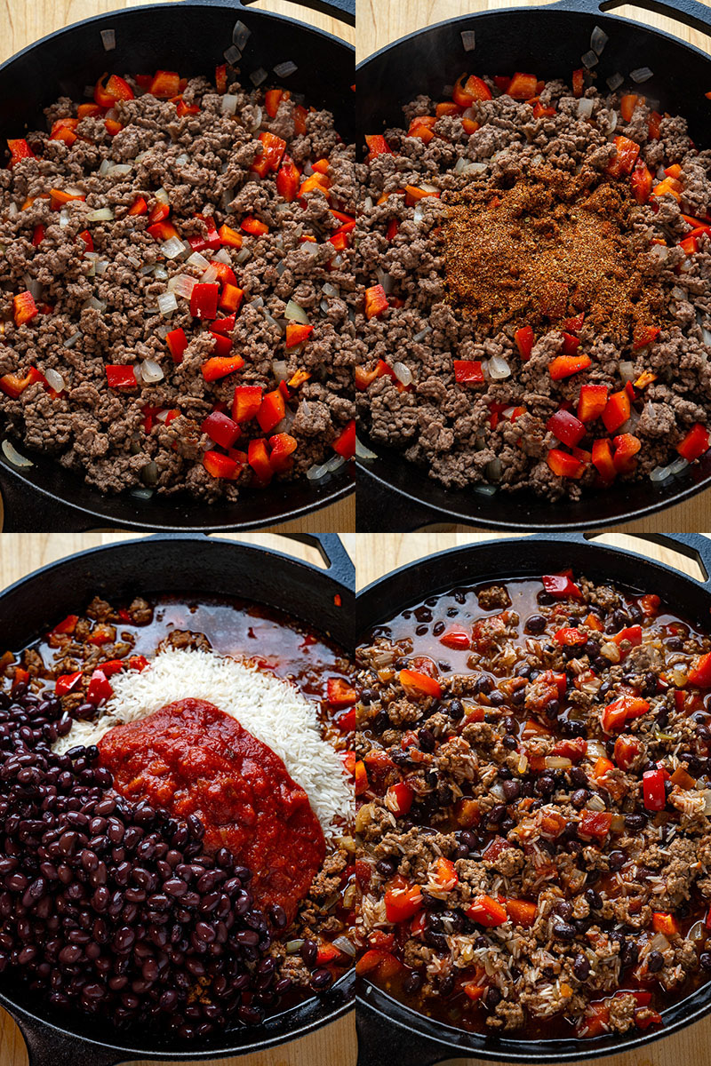 Mexican Beef and Bean Skillet Rice Mexican Beef and Bean Skillet Rice