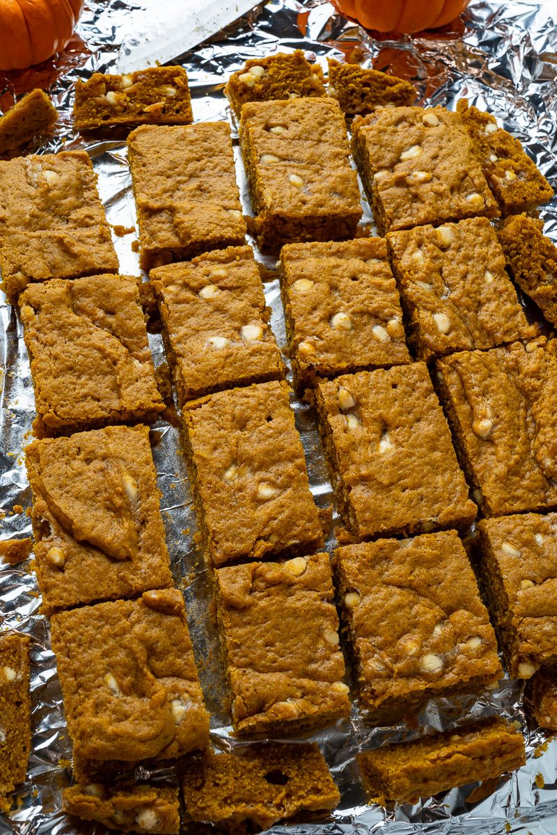 Pumpkin Blondies Pumpkin Blondies
