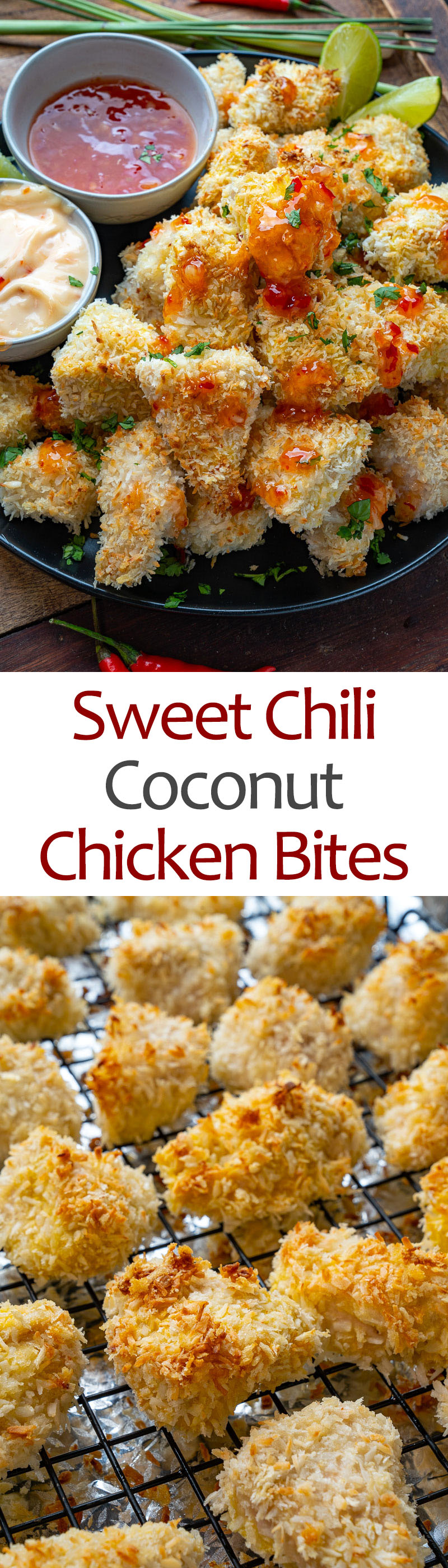 Crispy Baked Coconut Chicken Bites Crispy Baked Coconut Chicken Bites