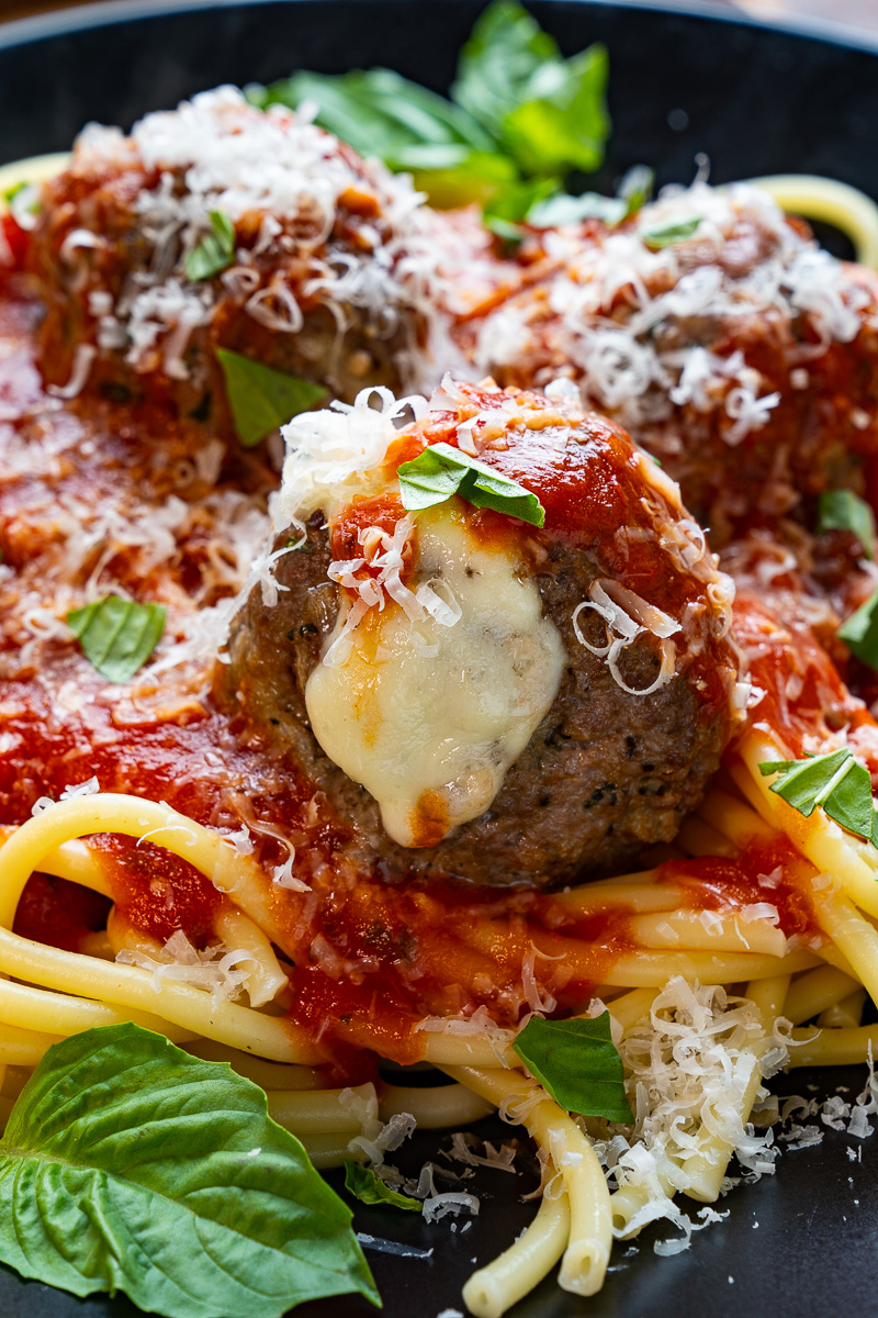 Giant Mozzarella Stuffed Meatballs Giant Mozzarella Stuffed Meatballs