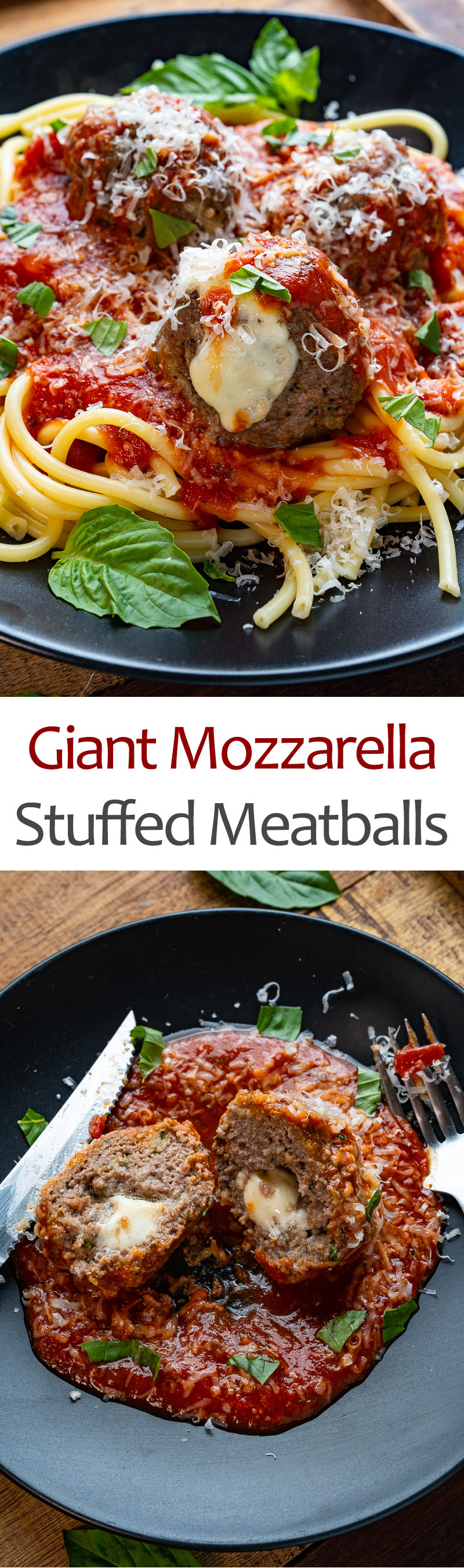 Giant Mozzarella Stuffed Meatballs Giant Mozzarella Stuffed Meatballs