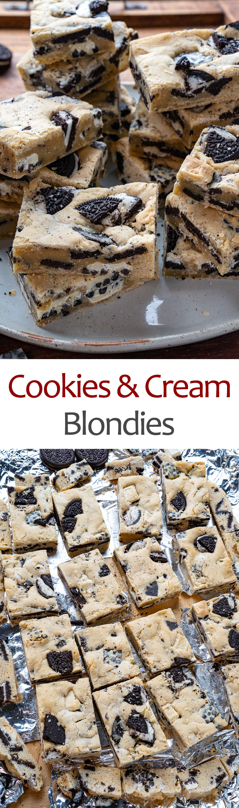 Cookies and Cream Blondies Cookies and Cream Blondies