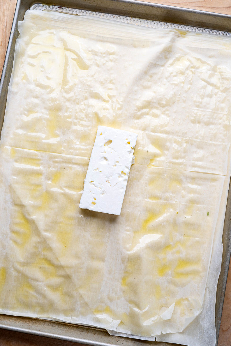 Crispy Phyllo Wrapped Baked Feta with Honey Crispy Phyllo Wrapped Baked Feta with Honey