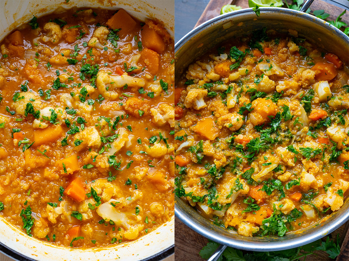 Cauliflower and Butternut Quinoa Curry Cauliflower and Butternut Quinoa Curry