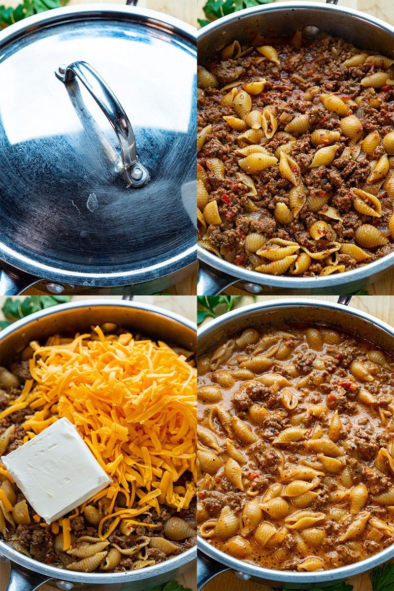 One-pan Cheesy Beefy Pasta One-pan Cheesy Beefy Pasta