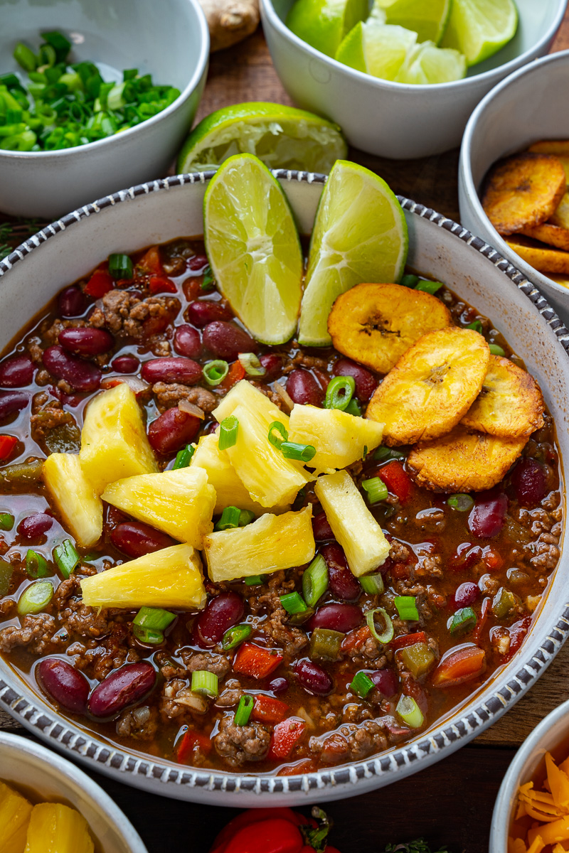 Jamaican Jerk Beef and Bean Chili