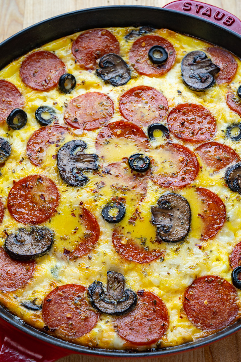 Pepperoni Pizza Egg Casserole Pepperoni Pizza Egg Casserole