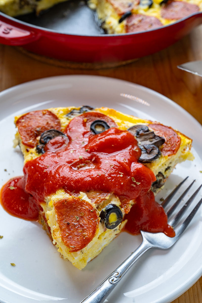 Pepperoni Pizza Egg Casserole Pepperoni Pizza Egg Casserole