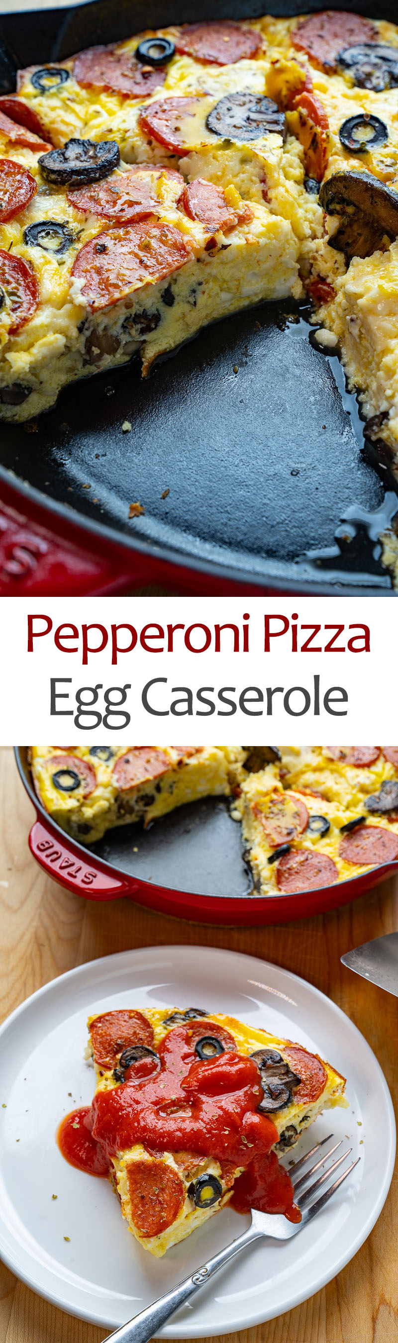 Pepperoni Pizza Egg Casserole Pepperoni Pizza Egg Casserole