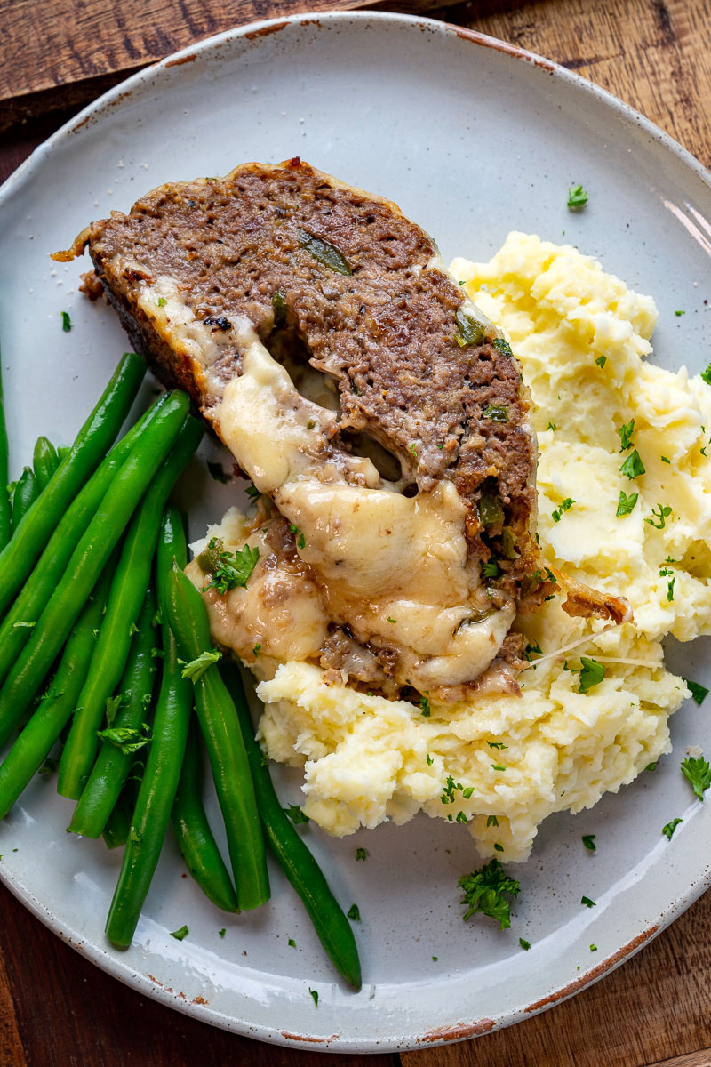 Philly Cheesesteak Meatloaf Philly Cheesesteak Meatloaf