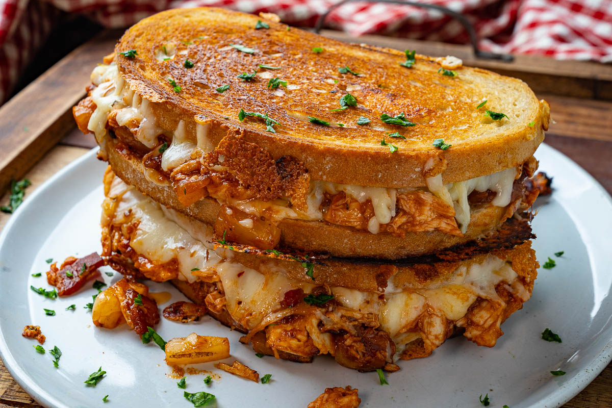 BBQ Chicken Grilled Cheese BBQ Chicken Grilled Cheese