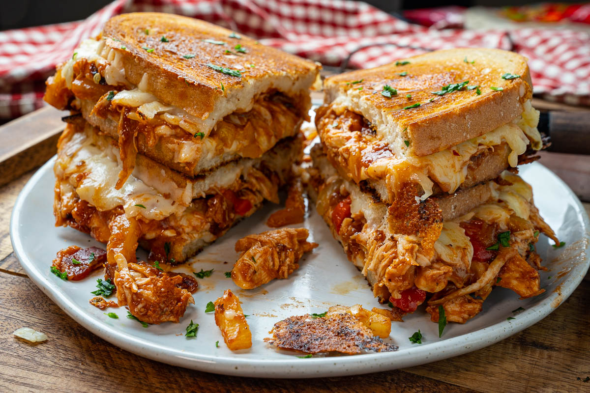 BBQ Chicken Grilled Cheese BBQ Chicken Grilled Cheese