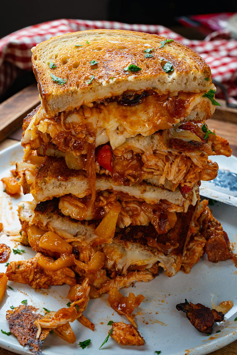 BBQ Chicken Grilled Cheese BBQ Chicken Grilled Cheese