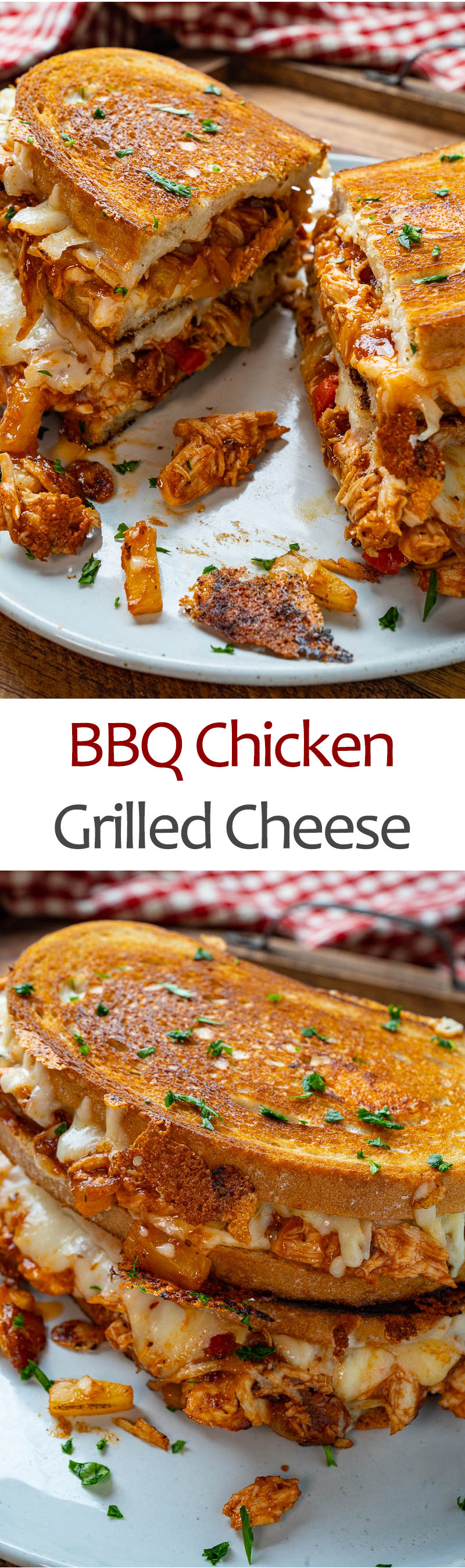 BBQ Chicken Grilled Cheese BBQ Chicken Grilled Cheese