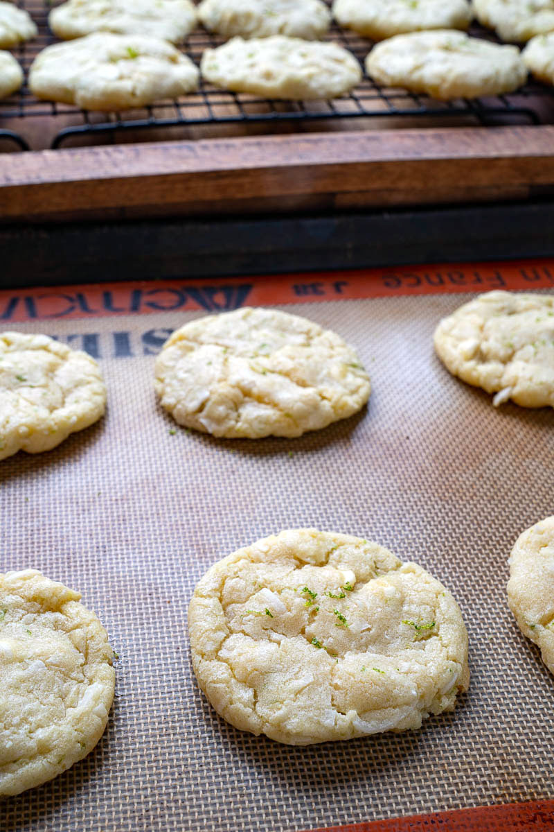 Coconut Lime White Chocolate Chip Cookies Coconut Lime White Chocolate Chip Cookies