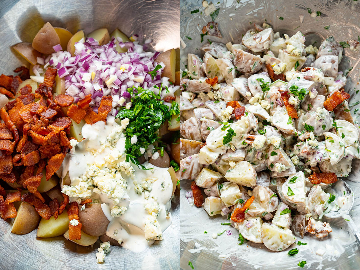Blue Cheese and Bacon Potato Salad Blue Cheese and Bacon Potato Salad