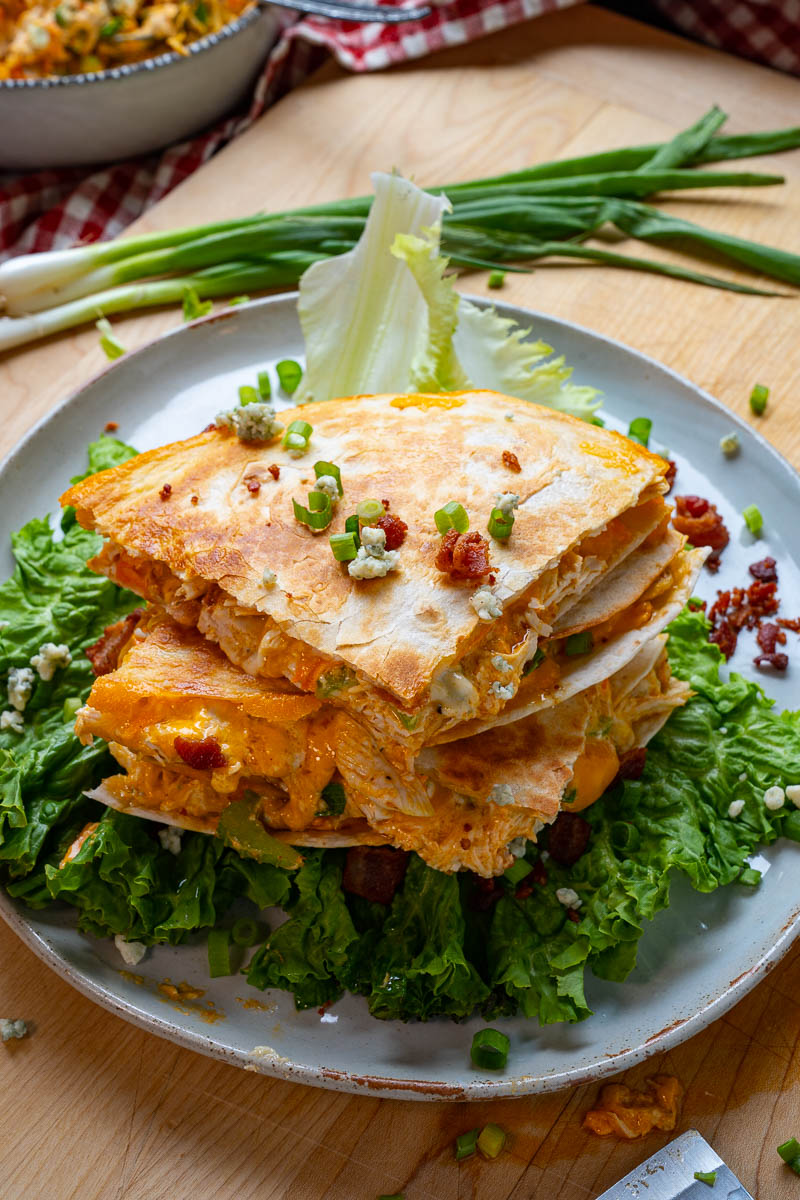 Buffalo Chicken Salad Quesadillas Buffalo Chicken Salad Quesadillas
