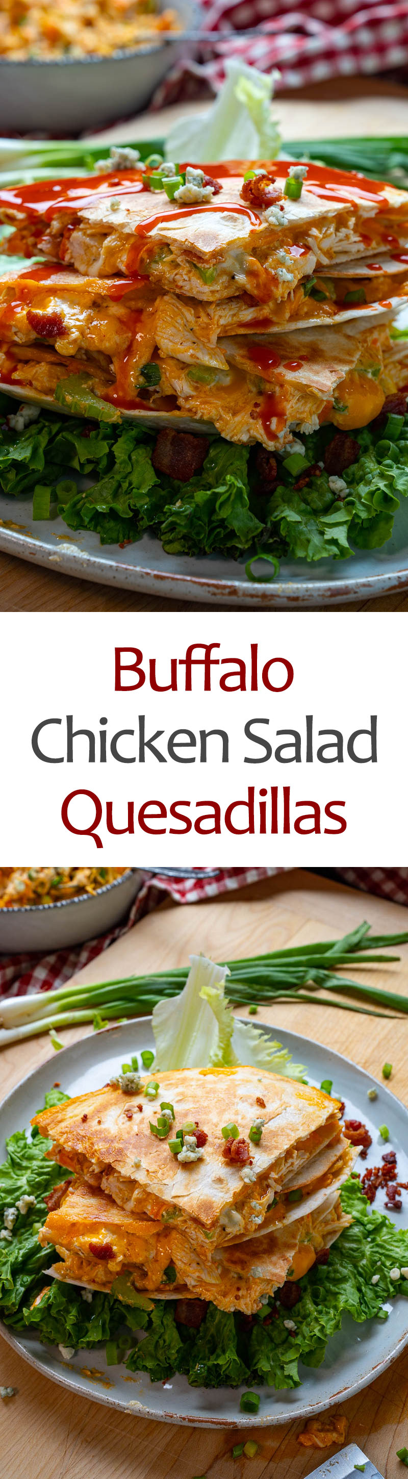 Buffalo Chicken Salad Quesadillas Buffalo Chicken Salad Quesadillas