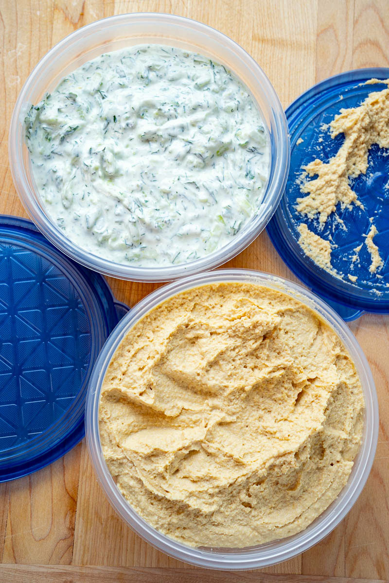 Tzatziki and Hummus Tzatziki and Hummus