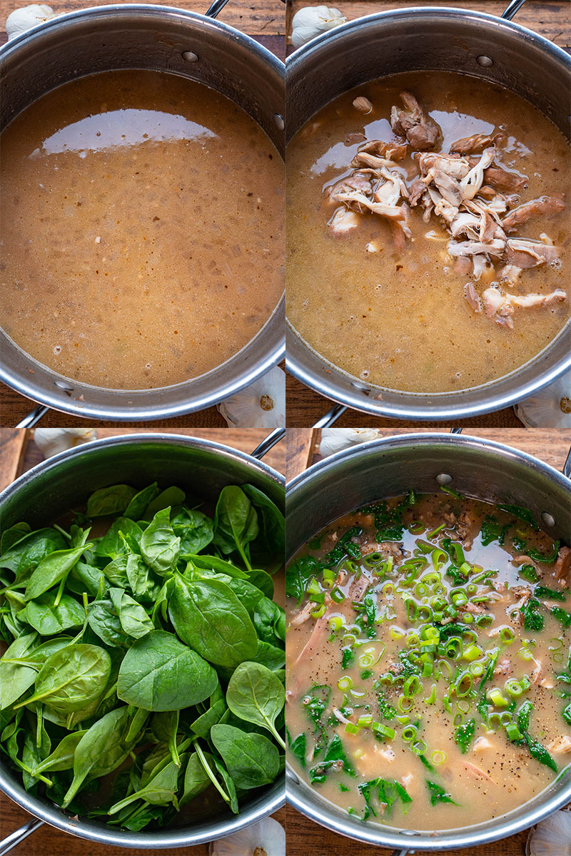 Chicken and Rice Soup with Crispy Garlic Butter Chicken and Rice Soup with Crispy Garlic Butter