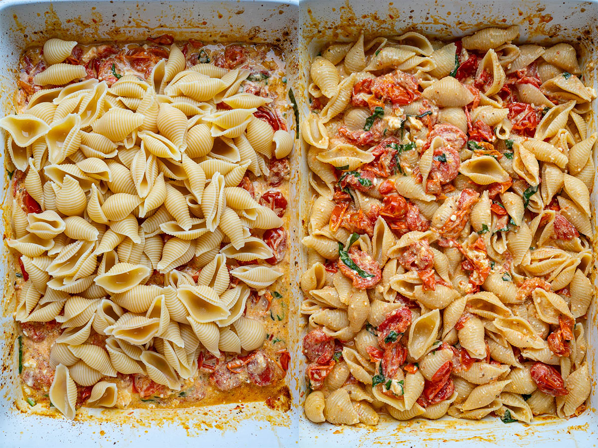 Baked Tomato and Feta Pasta Baked Tomato and Feta Pasta