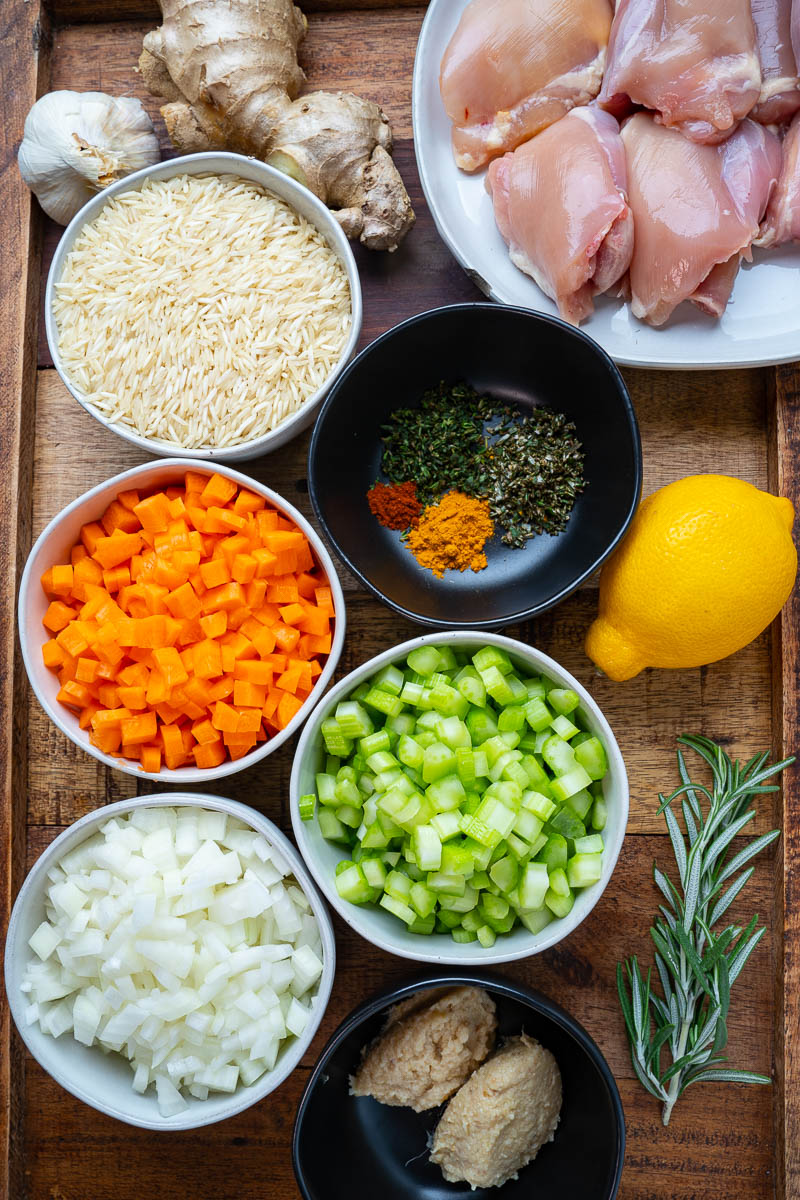 Lemon Ginger Turmeric Chicken and Rice Soup Lemon Ginger Turmeric Chicken and Rice Soup