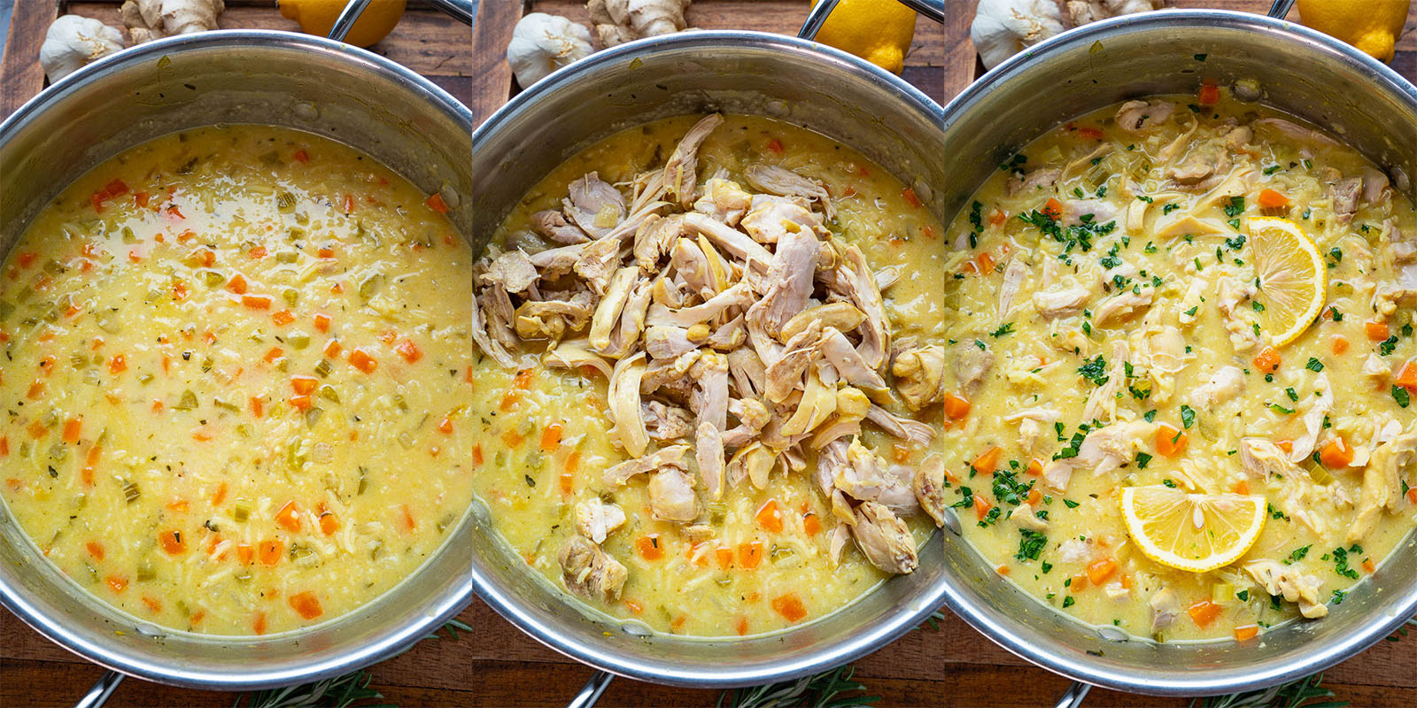 Lemon Ginger Turmeric Chicken and Rice Soup Lemon Ginger Turmeric Chicken and Rice Soup