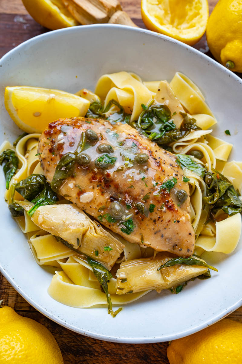 Spinach and Artichoke Chicken Piccata Spinach and Artichoke Chicken Piccata