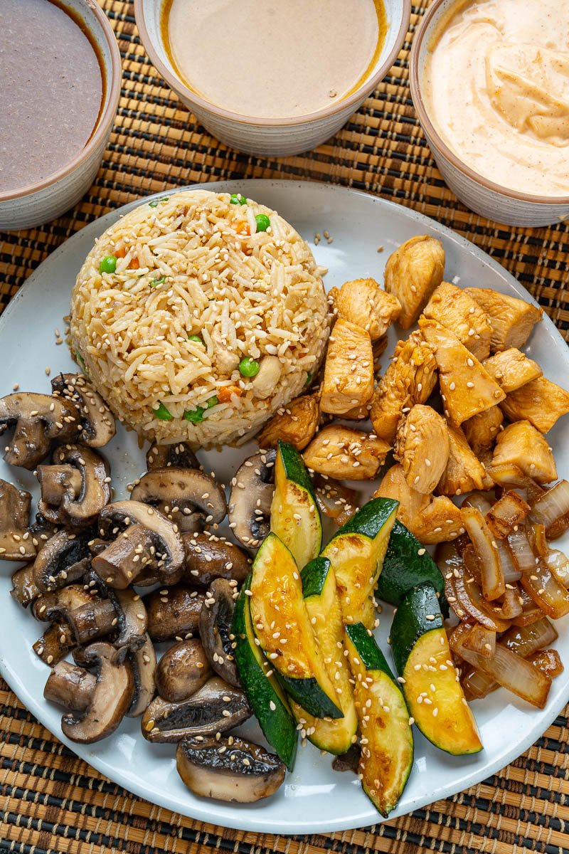 Hibachi Chicken and Vegetables Hibachi Chicken and Vegetables