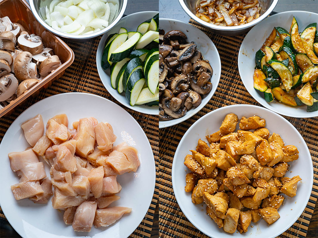 Hibachi Chicken and Vegetables Hibachi Chicken and Vegetables