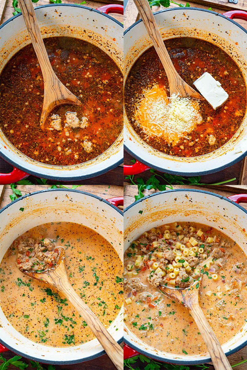 Creamy Parmesan Italian Sausage Soup Creamy Parmesan Italian Sausage Soup