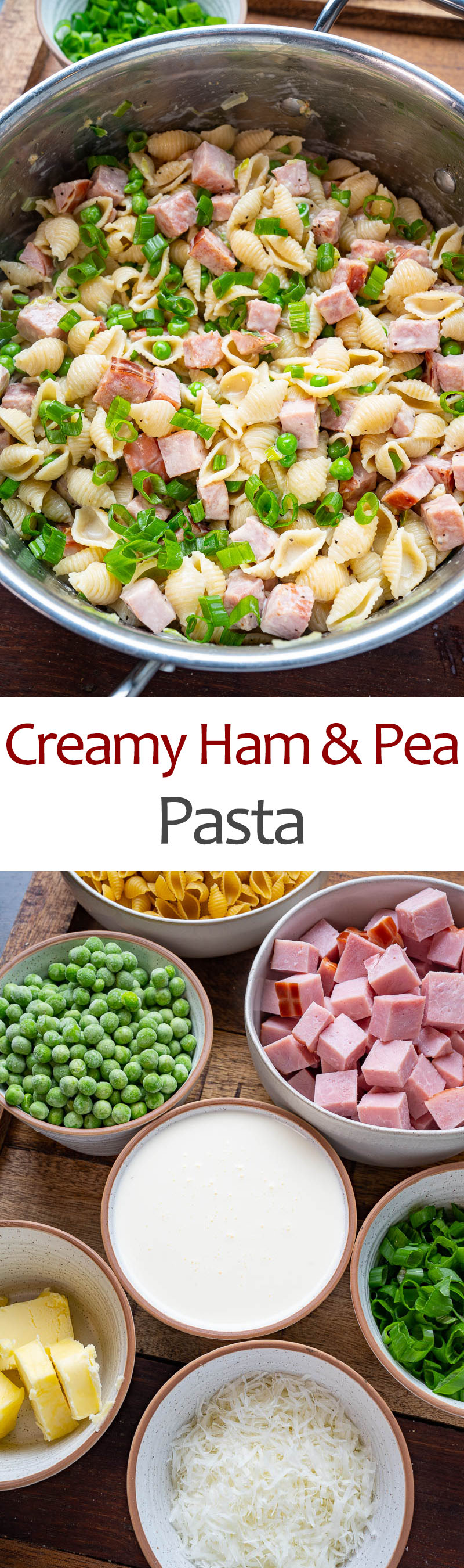 Creamy Ham and Pea Pasta Creamy Ham and Pea Pasta