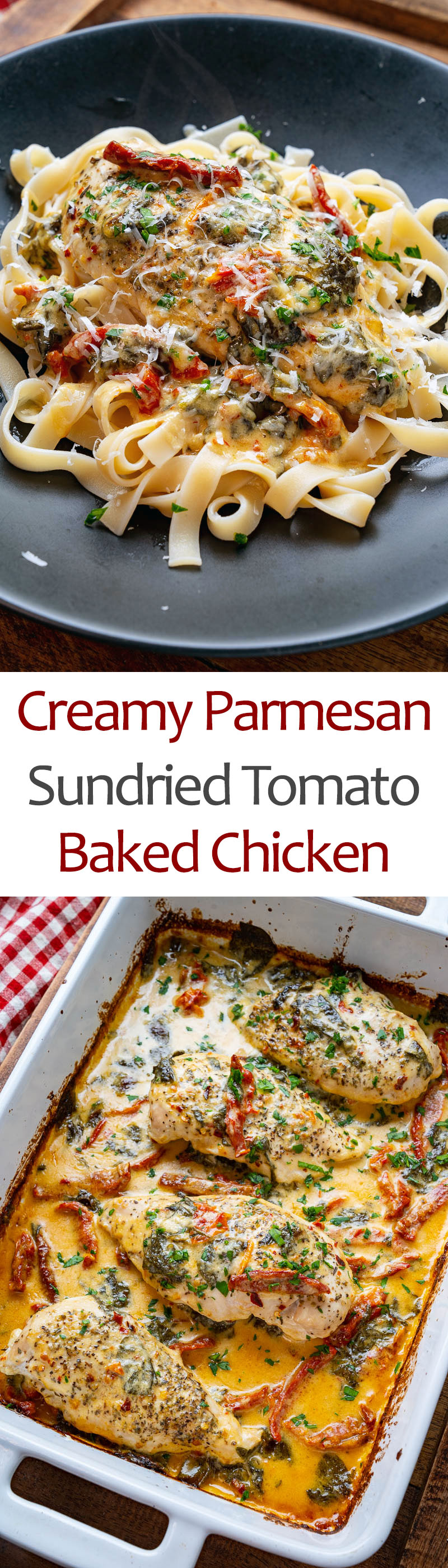 Creamy Parmesan and Sundried Tomato Baked Chicken Creamy Parmesan and Sundried Tomato Baked Chicken